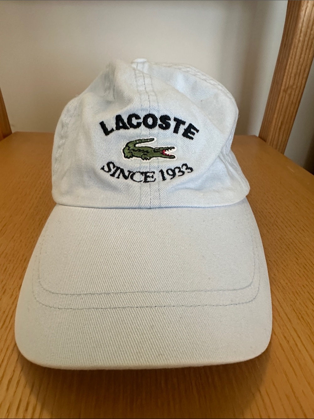 Lacoste Light Blue Cap with Green Crocodile Patch